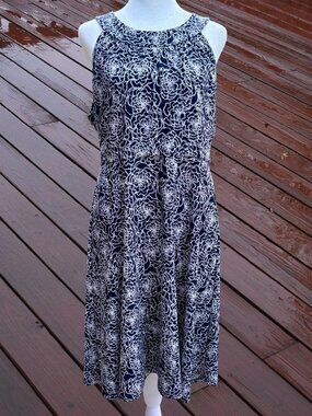 Tommy Hilfiger Ladies' Halter Style Sleeveless Floral Print Midi Dress (Sz 10)